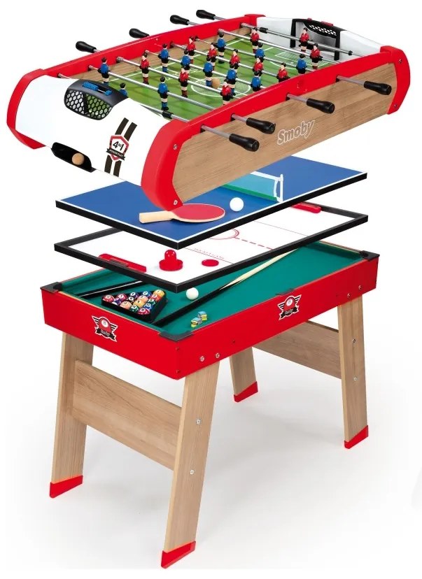 Smoby piłkarzyki dla dzieci stół powerplay 4w1 bilard tenis hokej