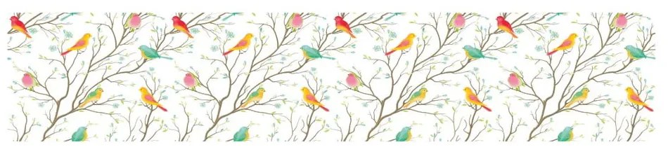 Naklejka na okno 200x40 cm Birds in the Forest – Ambiance