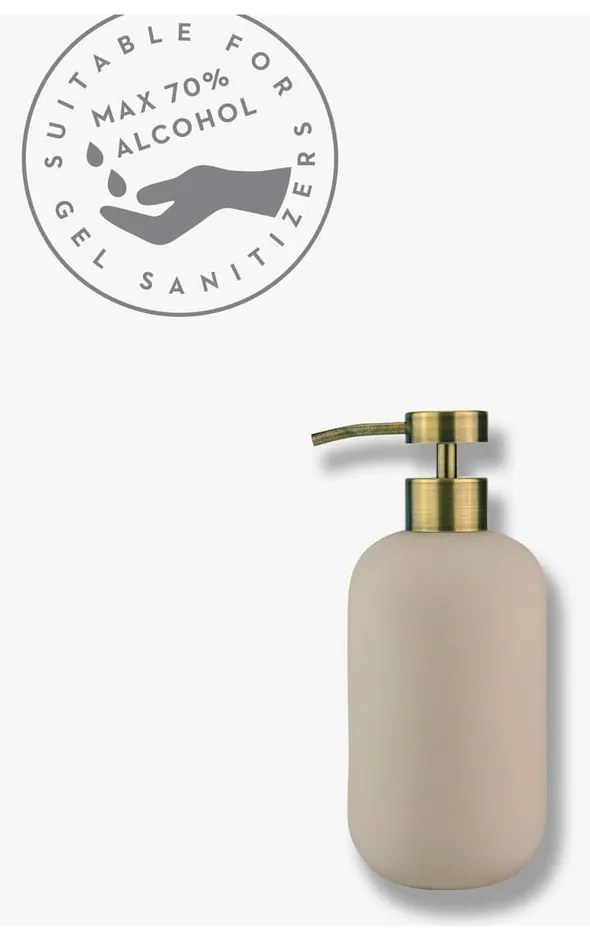 Kremowy ceramiczny dozownik do mydła 200 ml Lotus – Mette Ditmer Denmark