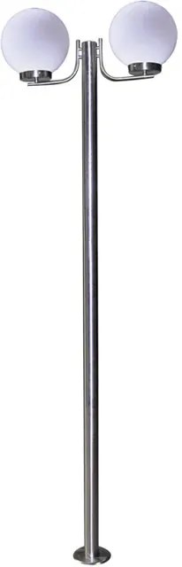 Podwójna stojąca lampa zewnętrzna ogrodowa kula - S275 P1-M82