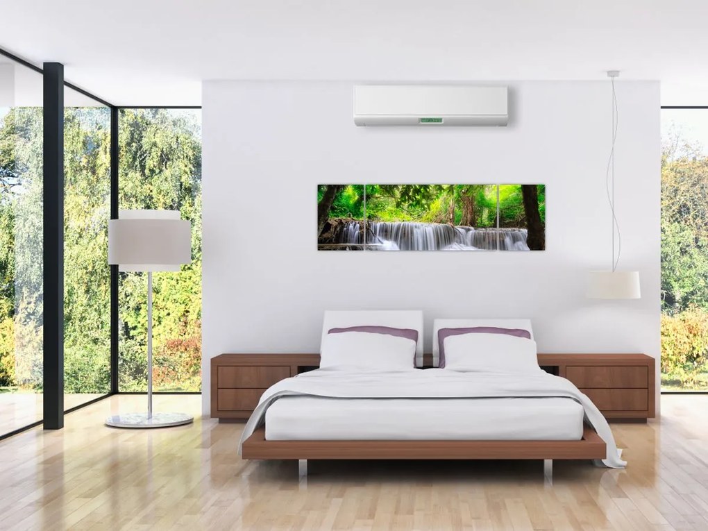 Obraz wodospadu w Kanchanaburi, Tajlandia (170x50 cm)