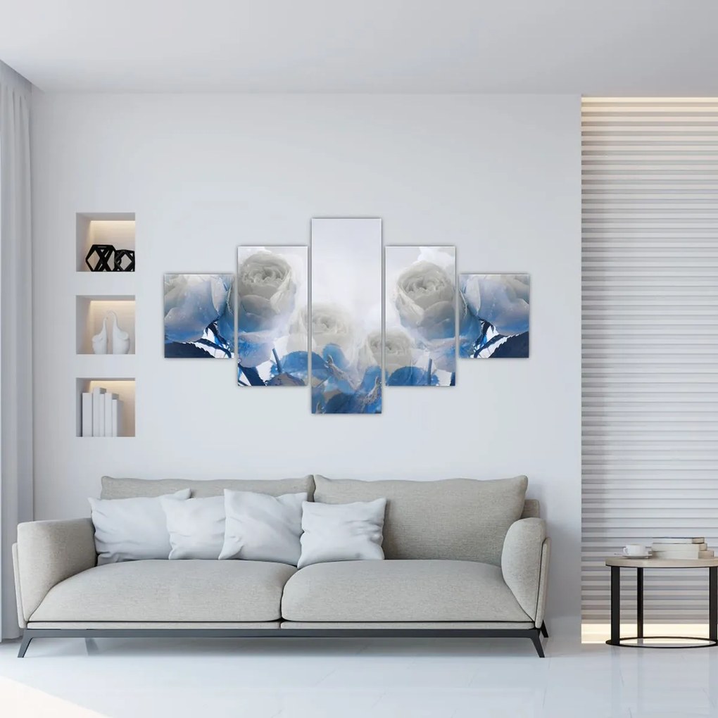 Obraz - Białe róże (125x70 cm)