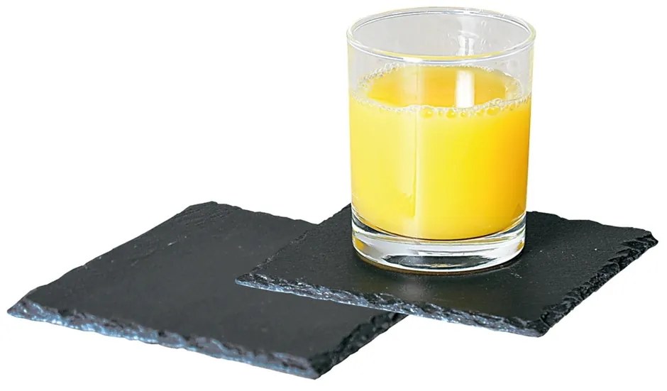 Kesper 38110 Zestaw podstawek łupkowych 2 szt., 13 x 13 cm