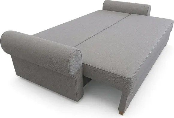 Sofa z Funkcją Spania RELON Szara Glamour