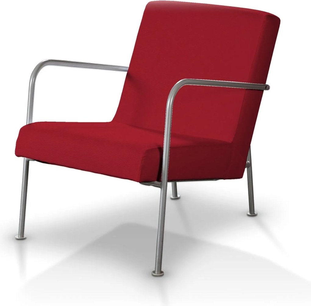 Pokrowiec na fotel Ikea PS kolor czerwony tkanina strukturalna