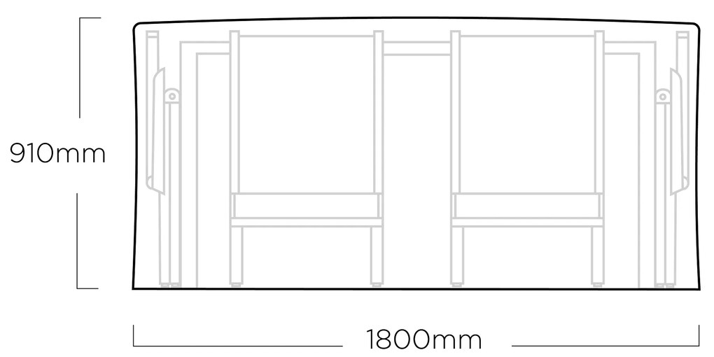 Pokrowiec na stół i krzesła 180 x 115 x 91 cm KETTLER 0104850-201