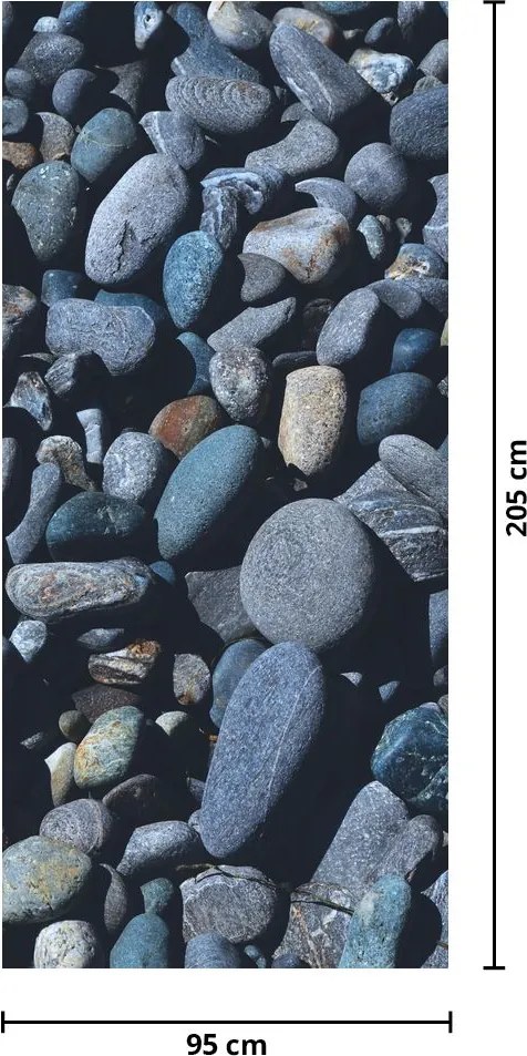 Fototapeta na drzwi - Kamyki plażowe (95x205cm)