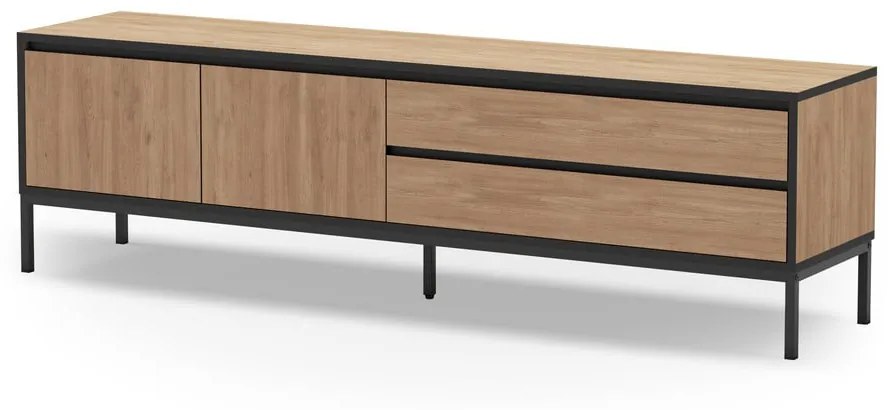 Szafka pod TV w dekorze dębu 180x55 cm Lorenza – Marckeric