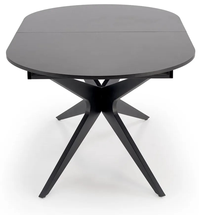 Stół do Jadalni rozkładany MDF czarny 180-240/100/76 cm SANDRO