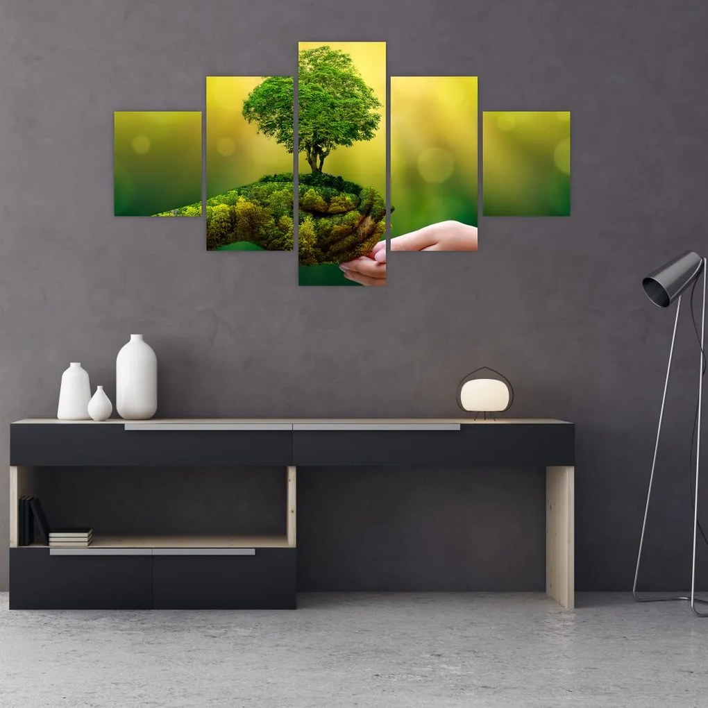 Obraz - Matka ziemia (125x70 cm)
