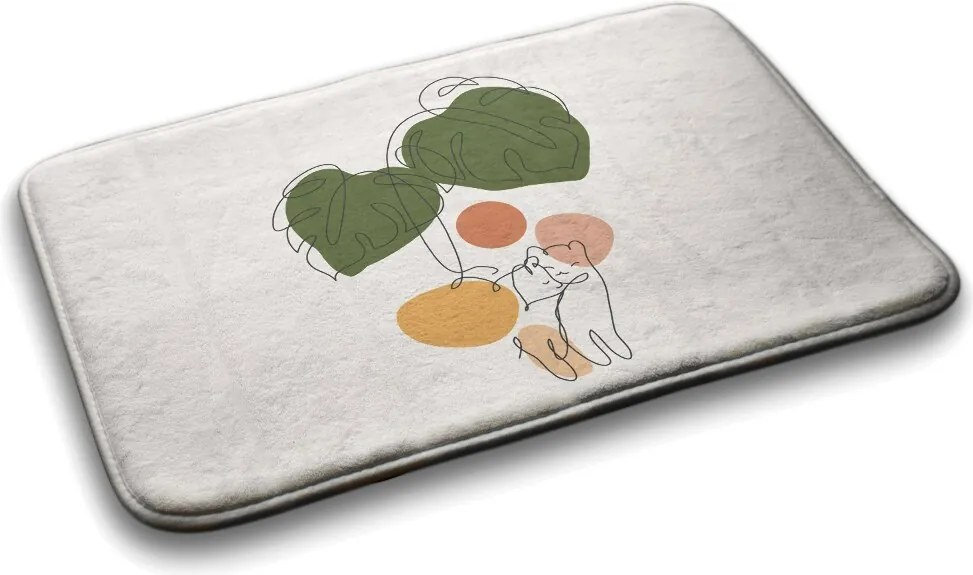 Dywanik łazienkowy Dywanik łazienkowy Koty monstera