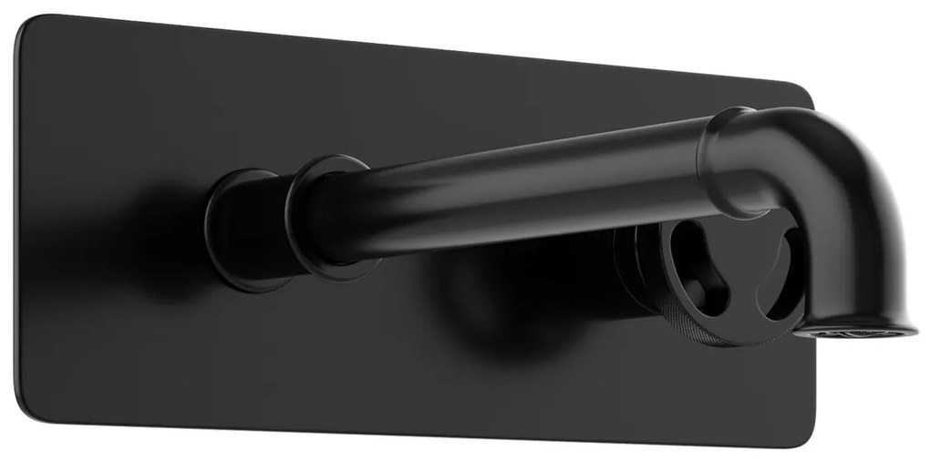 Mieszająca podtynkowa bateria mechaniczna – czarna matowa – KAZANKA