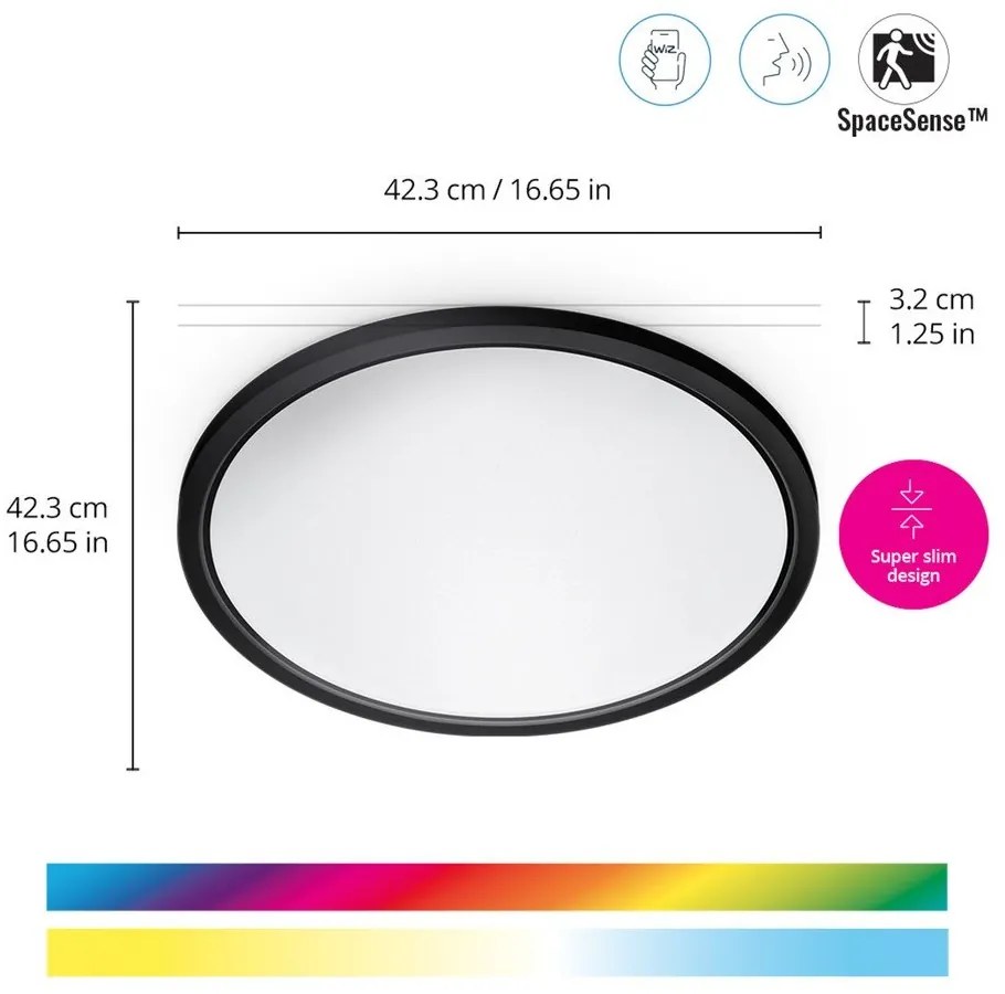 Inteligentna lampa sufitowa LED 22 W SuperSlim – WiZ
