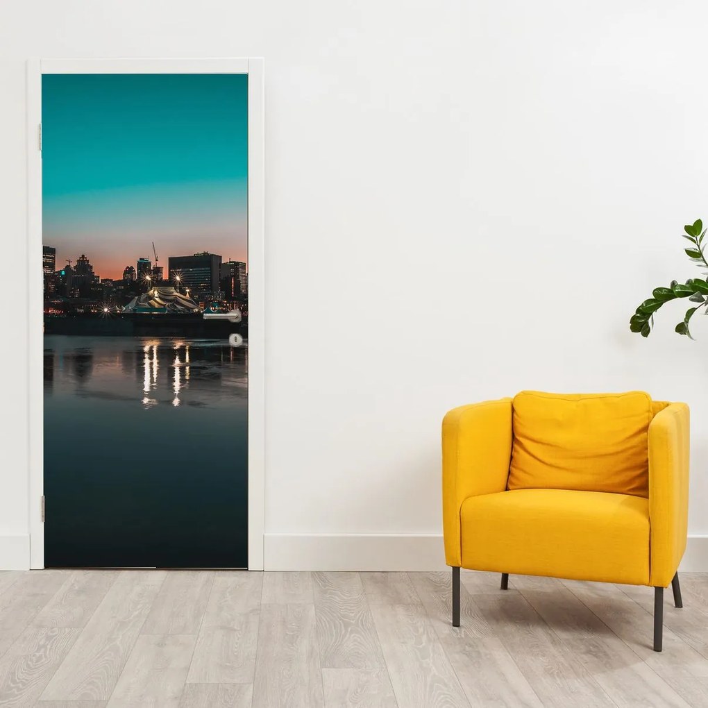 Fototapeta na drzwi - Wielkie miasto (95x205cm)