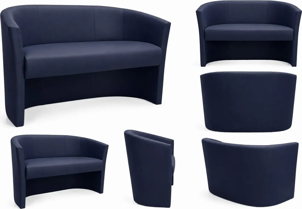 Sofa CLUB tapicerowana tkaniną Eko-skóra elegancka sofa do salonu i gabinetu : Kolor tkaniny - EKO-SKÓRA - 4D, Typ tkaniny - Eko-skóra