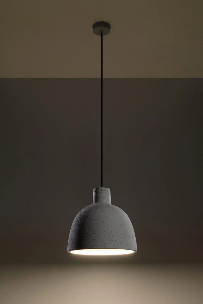 Industrialna lampa wisząca betonowa E832 R5-B51