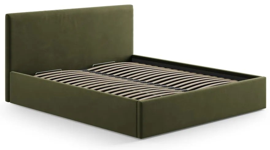 Zielony tapicerowany zagłówek 150,5x100 cm Remo – Micadoni