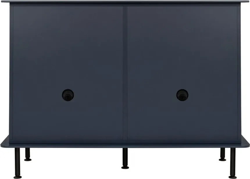 Ciemnoniebieska komoda z otworem na kable 120x88x50 cm Suumo – noo.ma