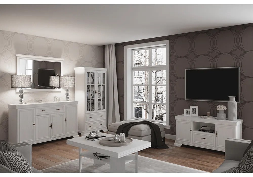 Stolik pod telewizor KORA, sosna andersen