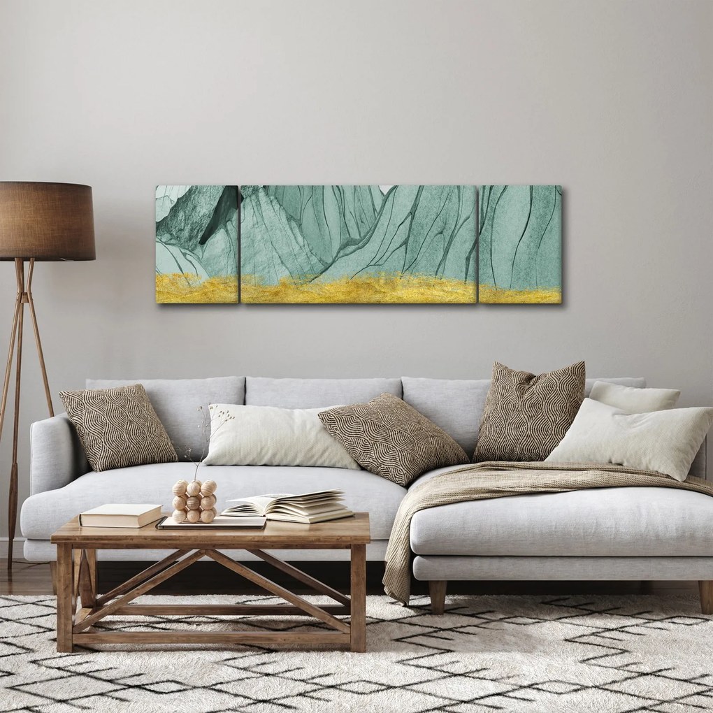 Obraz - Emerald Mountains N⁰1 (170x50 cm)