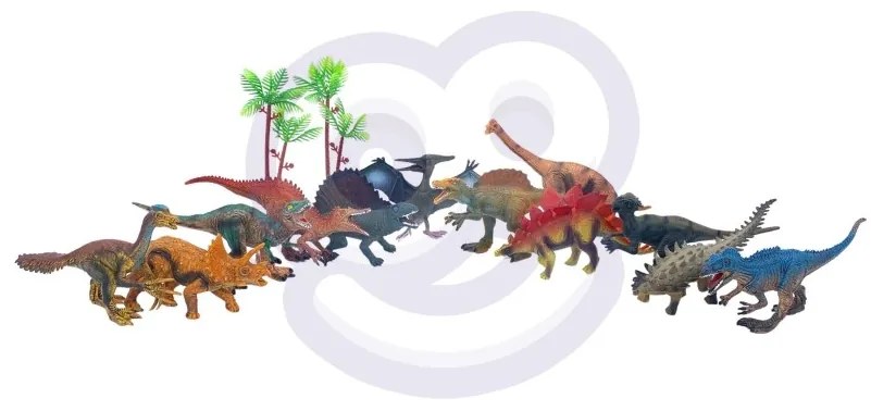 Woopie zestaw figurki dinozaury xl + mata