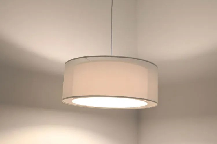 Kremowa nowoczesna duża lampa wisząca 4X S436 G1-E28