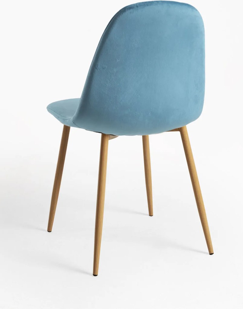 Zestaw 4 Krzese Teok Aksamitne