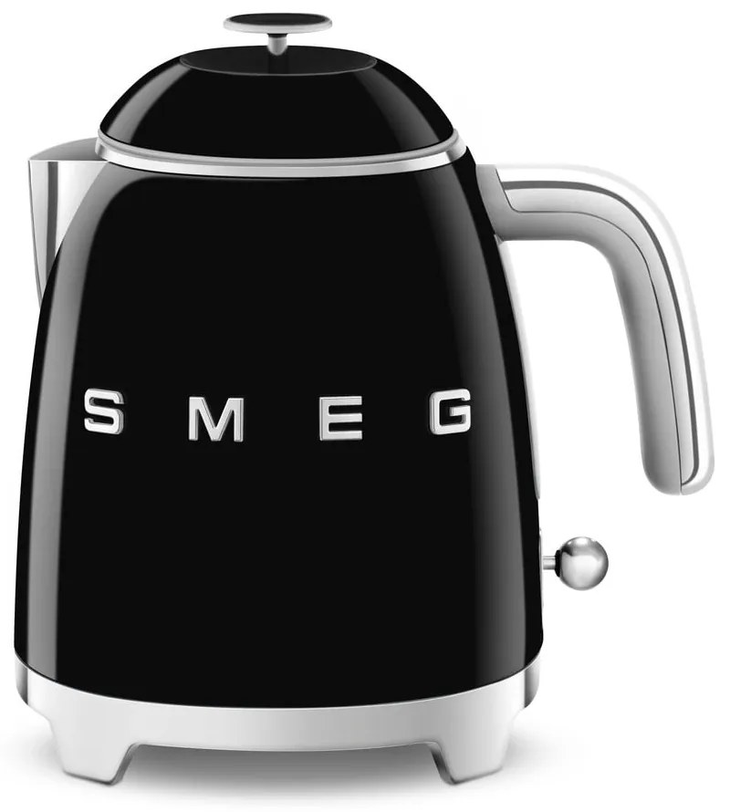 Czarny czajnik elektryczny ze stali nierdzewnej 800 ml Retro Style – SMEG