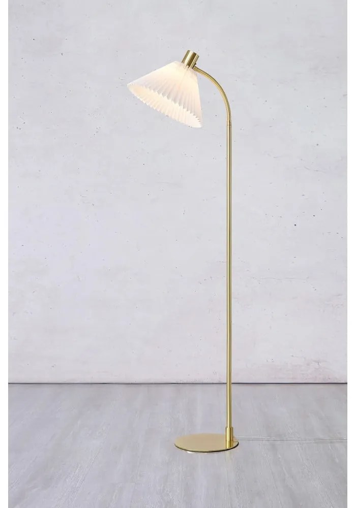 Lampa stojąca w kolorze złota i bieli (wysokość 145 cm) Mira – Markslöjd