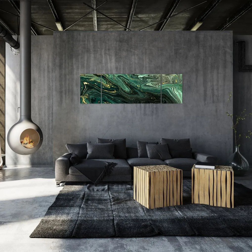 Obraz - Zielony marmur (170x50 cm)