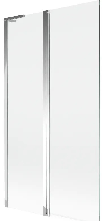 Mexen Mist L parawan nawannowy 2-skrzydłowy 100 x 150 cm, transparent, chrom - 8A9L-100-011-01-00