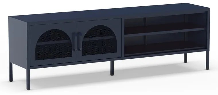 Ciemnoniebieska szafka pod TV 160x50 cm Diora – Marckeric