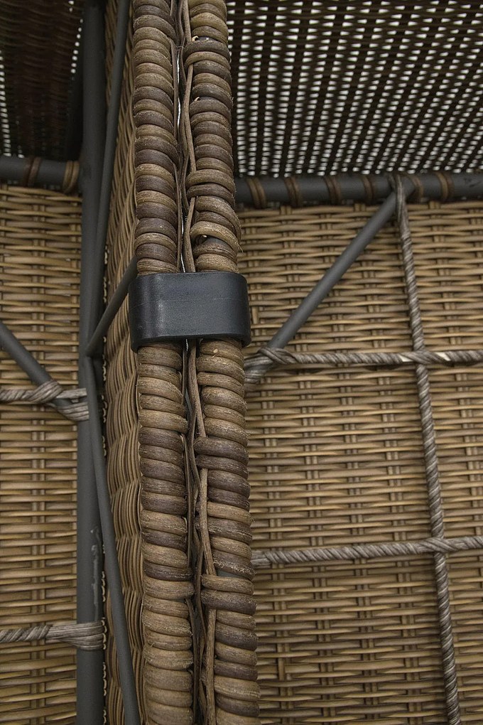 Rattanowy zestaw modułowy BORNEO LUXURY dla 6 osób (brązowy)