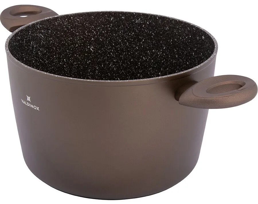 Valdinox Aurum Garnek z powłoką nieprzywierającą i pokrywką, 24 cm, 6 l