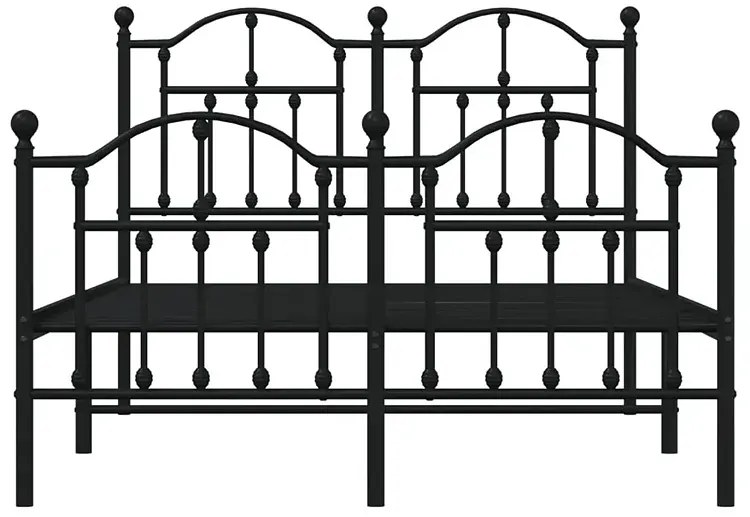 Czarne metalowe łóżko w stylu loftowym 120x200cm - Azos