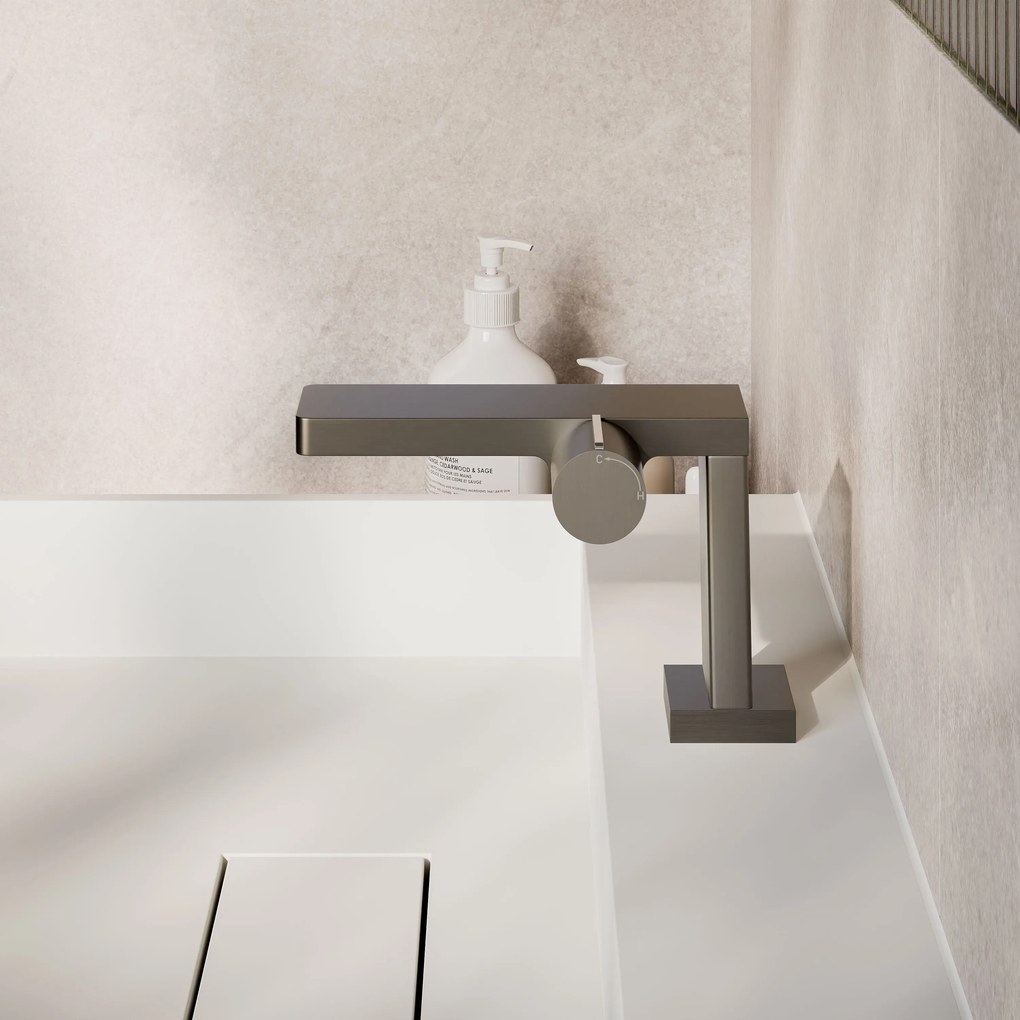 Designerska bateria umywalkowa bateria łazienkowa NT3110GKolor gunmetal