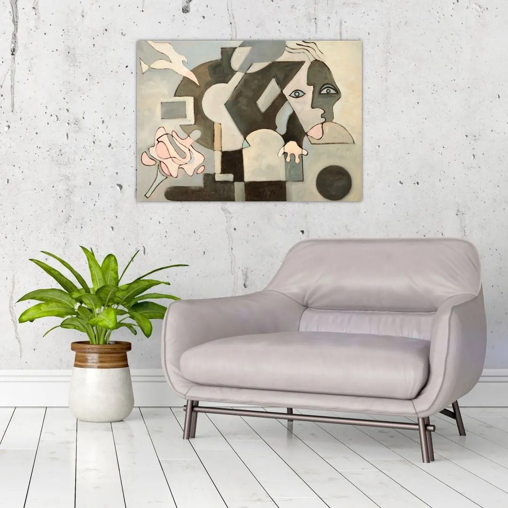 Obraz na szkle - Kubizm (70x50 cm)