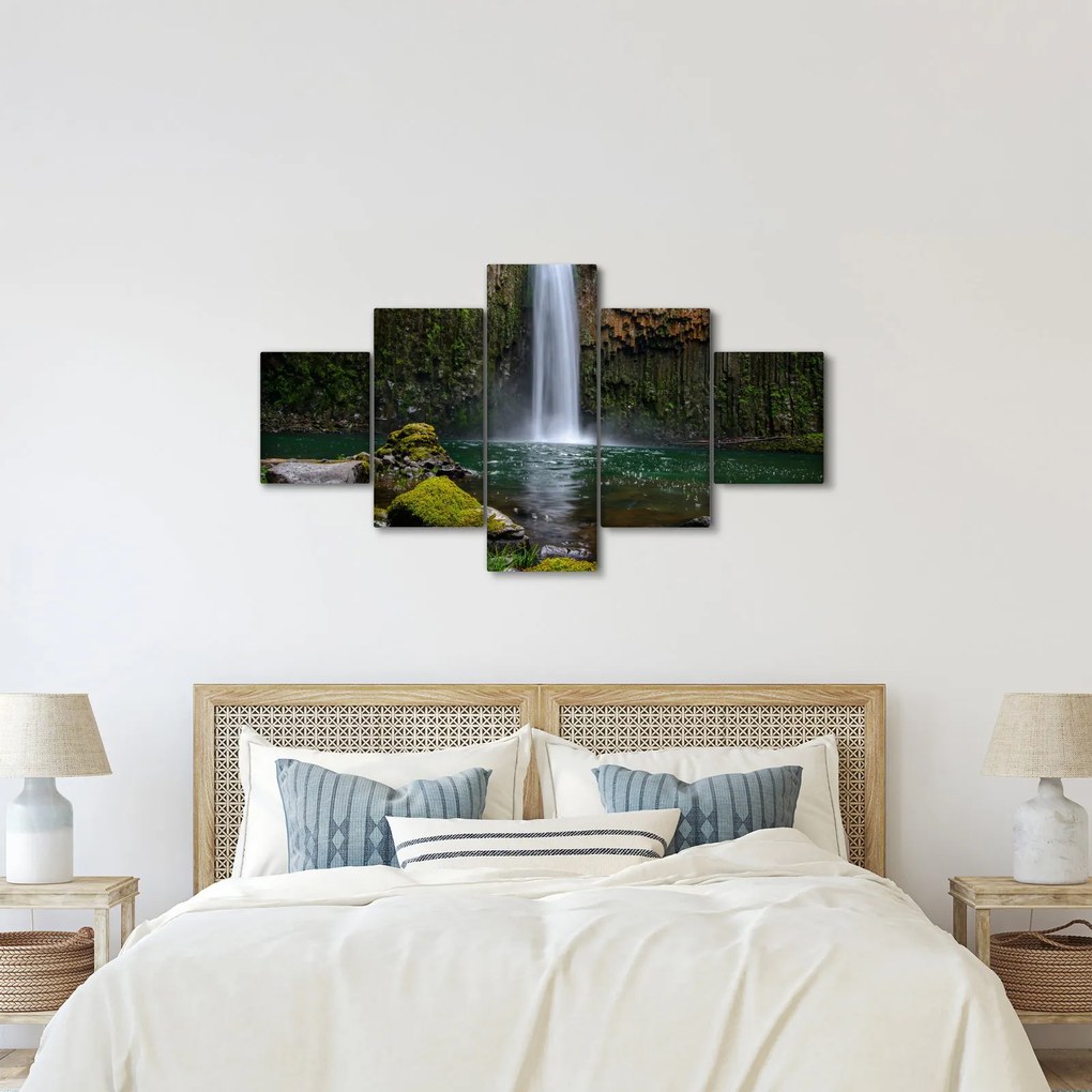 Obraz wodospadów (125x70 cm)