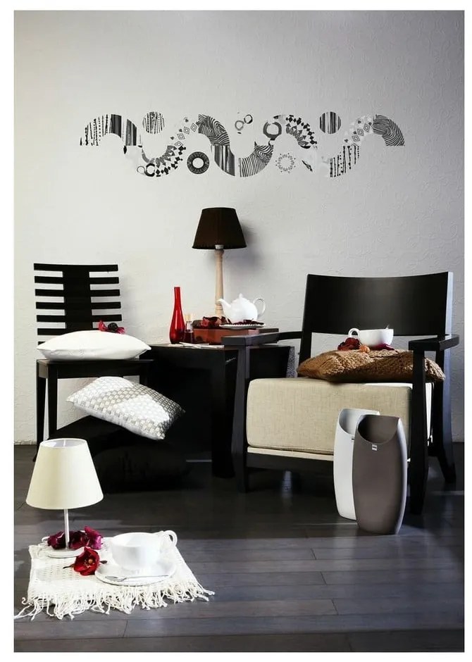 Naklejka Ambiance Grey And Black Circles