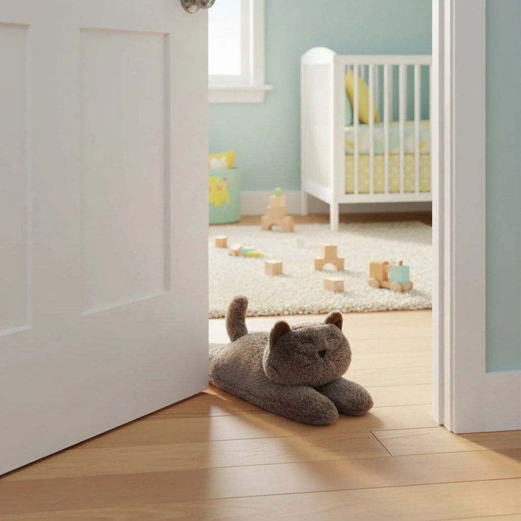 Stoper do drzwi do pokoju dziecięcego w ksztalcie kotka, 1 kg