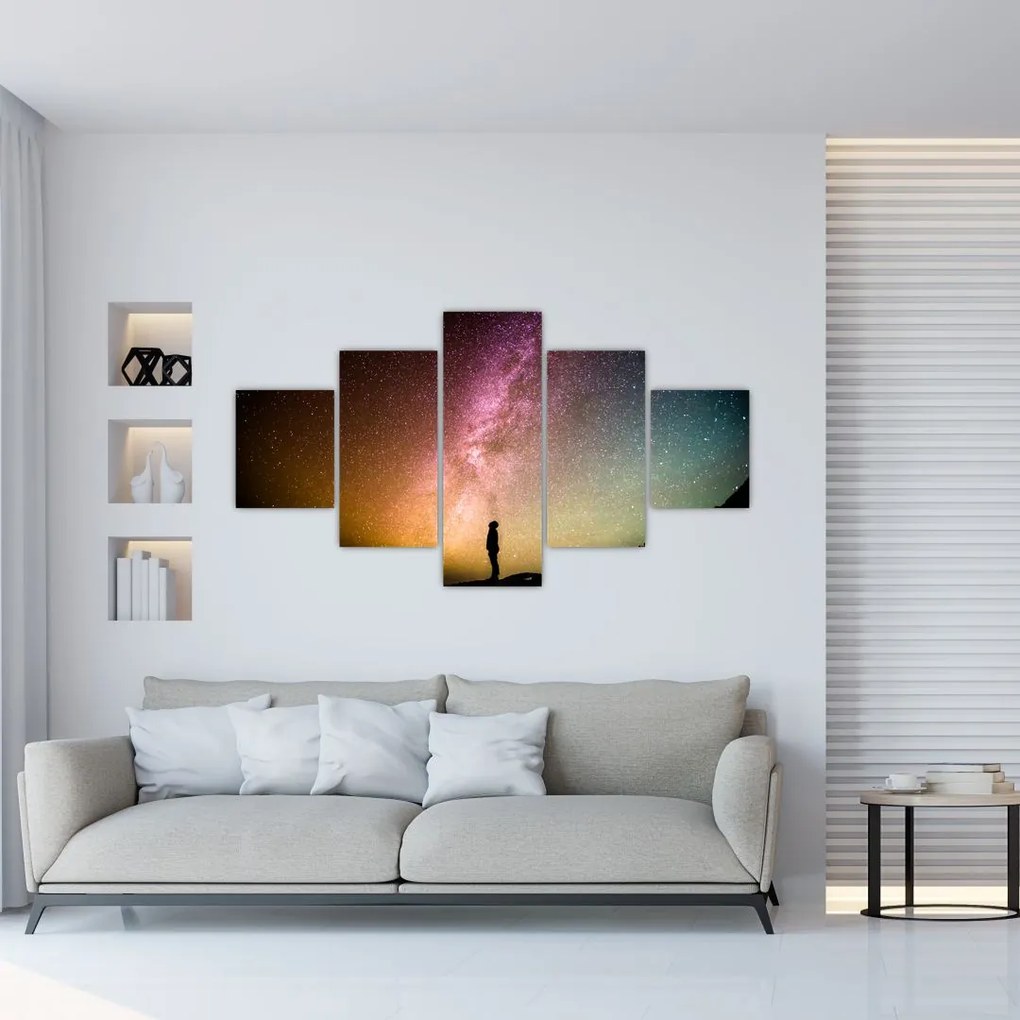 Obraz - niebo pełne gwiazd (125x70 cm)