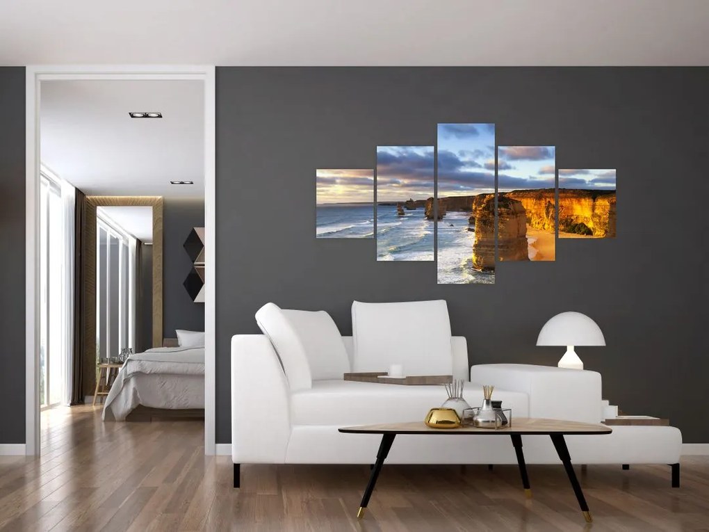 Obraz klifów morskich (125x70 cm)