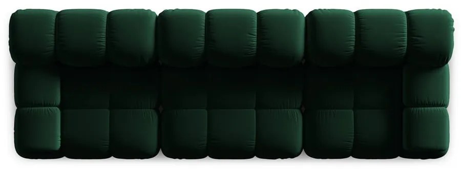 Zielona aksamitna sofa 282 cm Bellis – Micadoni Home