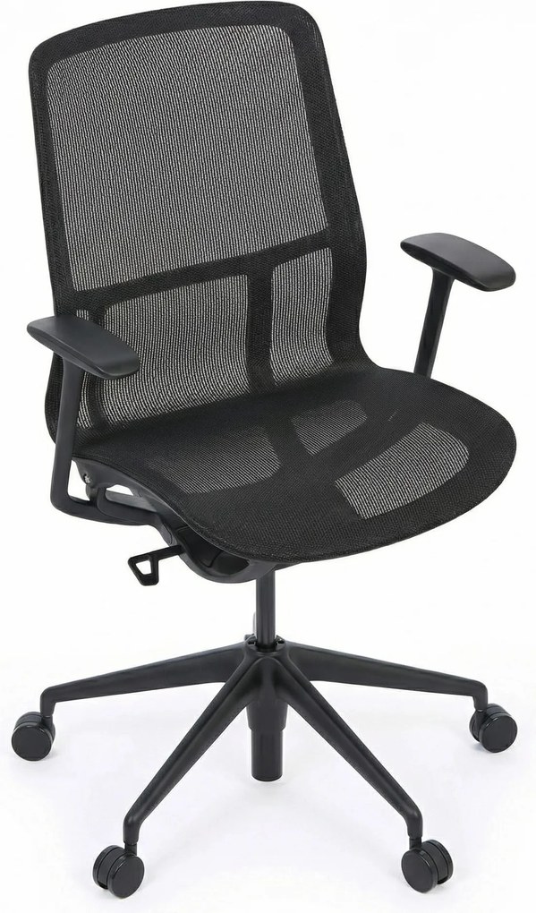 Krzesło biurowe ELVI, czarny