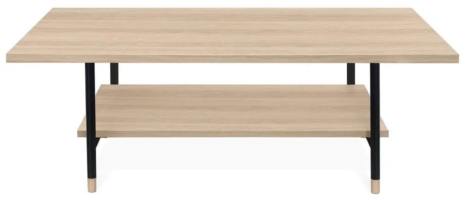 Naturalny stolik z blatem w dekorze dębu 60x120 cm Jugend – Woodman