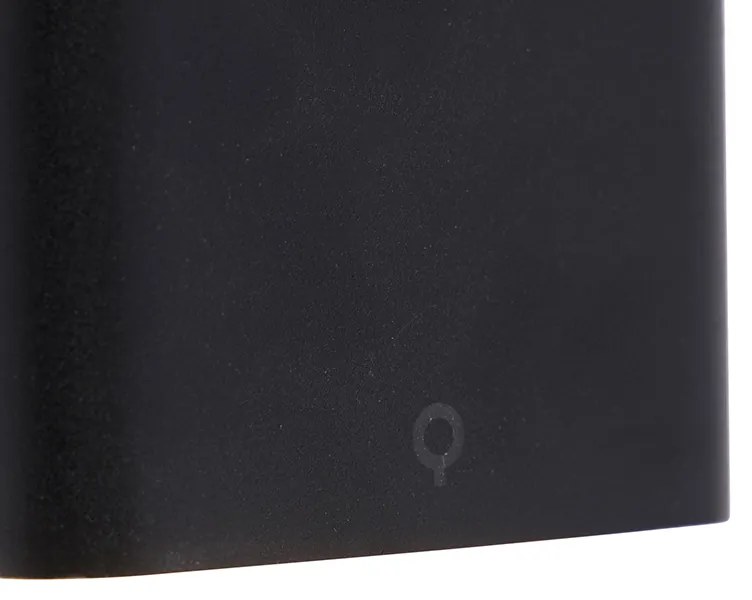 Zewnetrzna Nowoczesna lampa ścienna zewnętrzna czarna 11,5 cm z LED IP65 - Batt Nowoczesny Oswietlenie zewnetrzne
