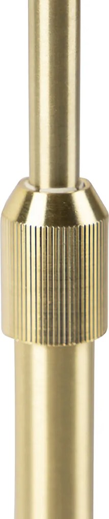 Lampa stołowa złota regulowana z kloszem białym 35 cm - Parte