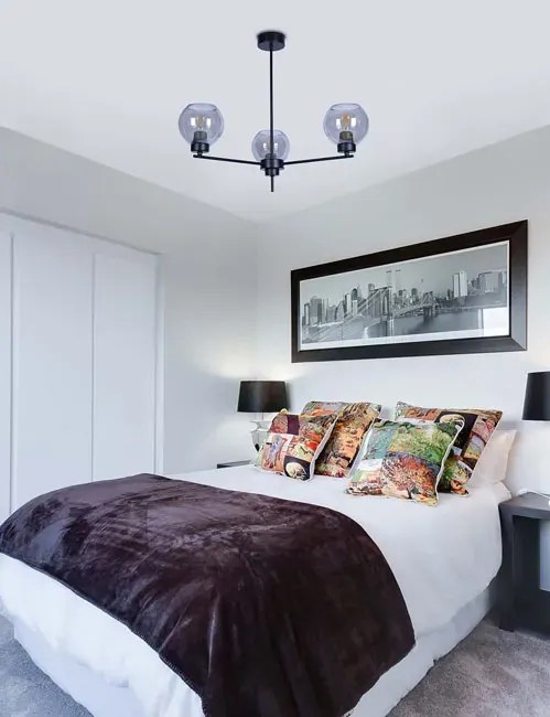 Industrialna lampa wisząca ze szklanymi kloszami - S817 H1-N84