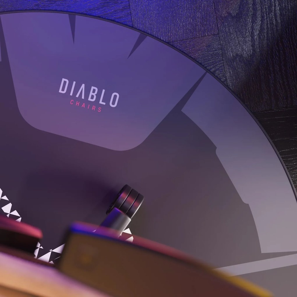 Mata antypoślizgowa Diablo pod fotel, czarno-biała
