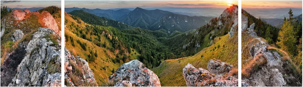 Obraz - Krajobraz górski (170x50 cm)